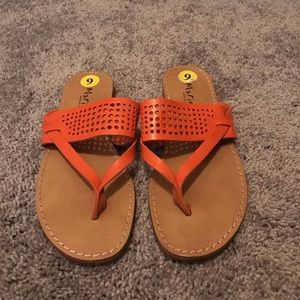 **SOLD** Orange sandals!!!